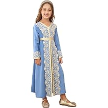 Girls Muslim Abaya Prayer Dress Islamic Modest Arabian Dresses Middle East Dubai Attire Kaftan