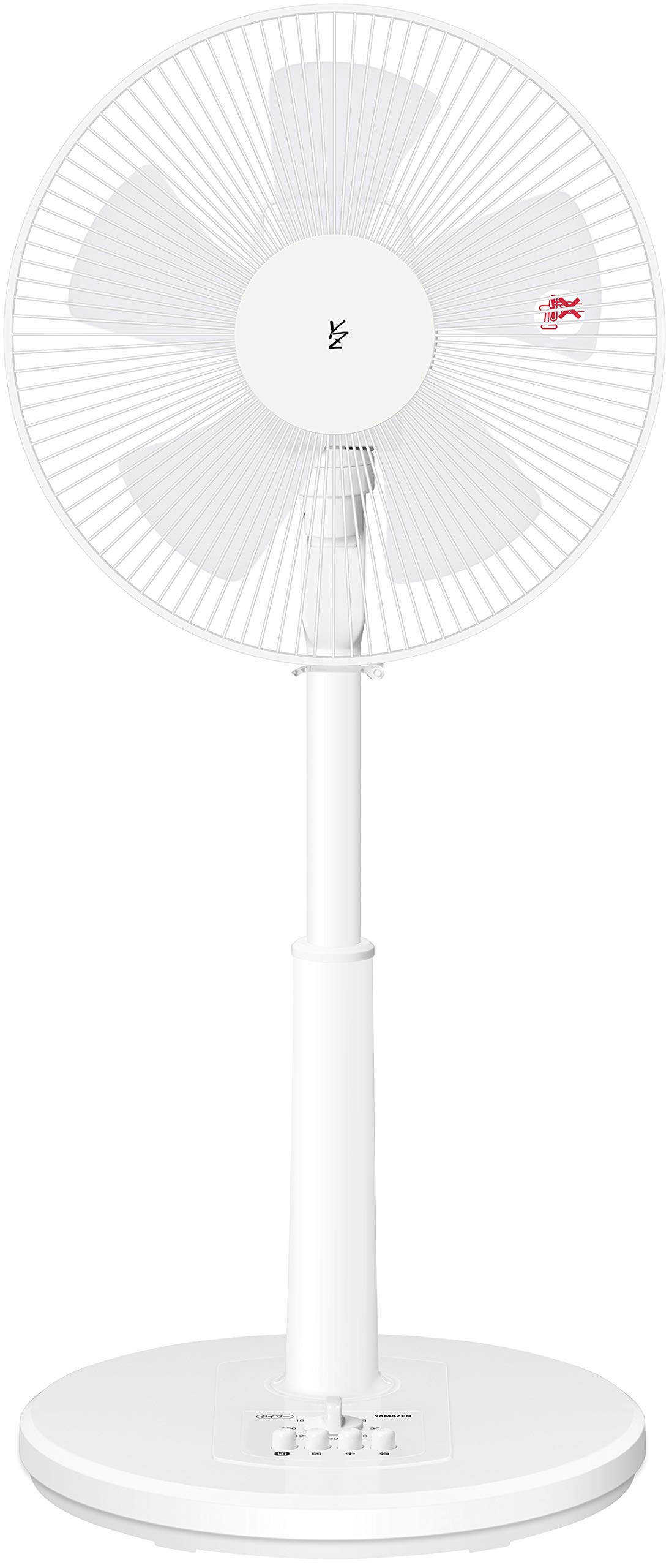 Amazon | 山善 扇風機 30cm リビング扇 押しボタンスイッチ 風量3段階 