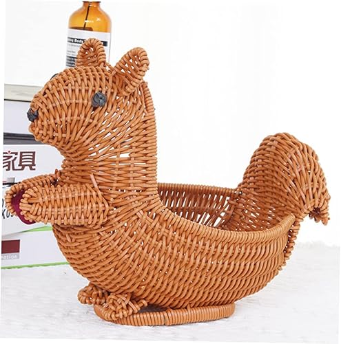 Miniatura 8 de Anneome Cesta tejida para aperitivos, accesorios de escritorio, cestas de almacenamiento tejidas de ratán para almacenamiento, cuenco de