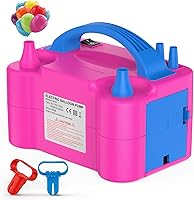 Motorenbau Electric Balloon Pump 600W Dual Nozzle Portable Inflator for Parties, Birthdays, Weddings & Decorations