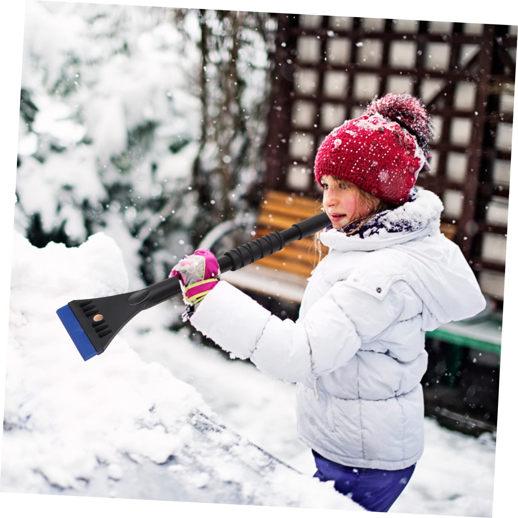 SOIMISS Grattoir à Neige pour Voiture Réglable 7 Angles, Kit 1 Set