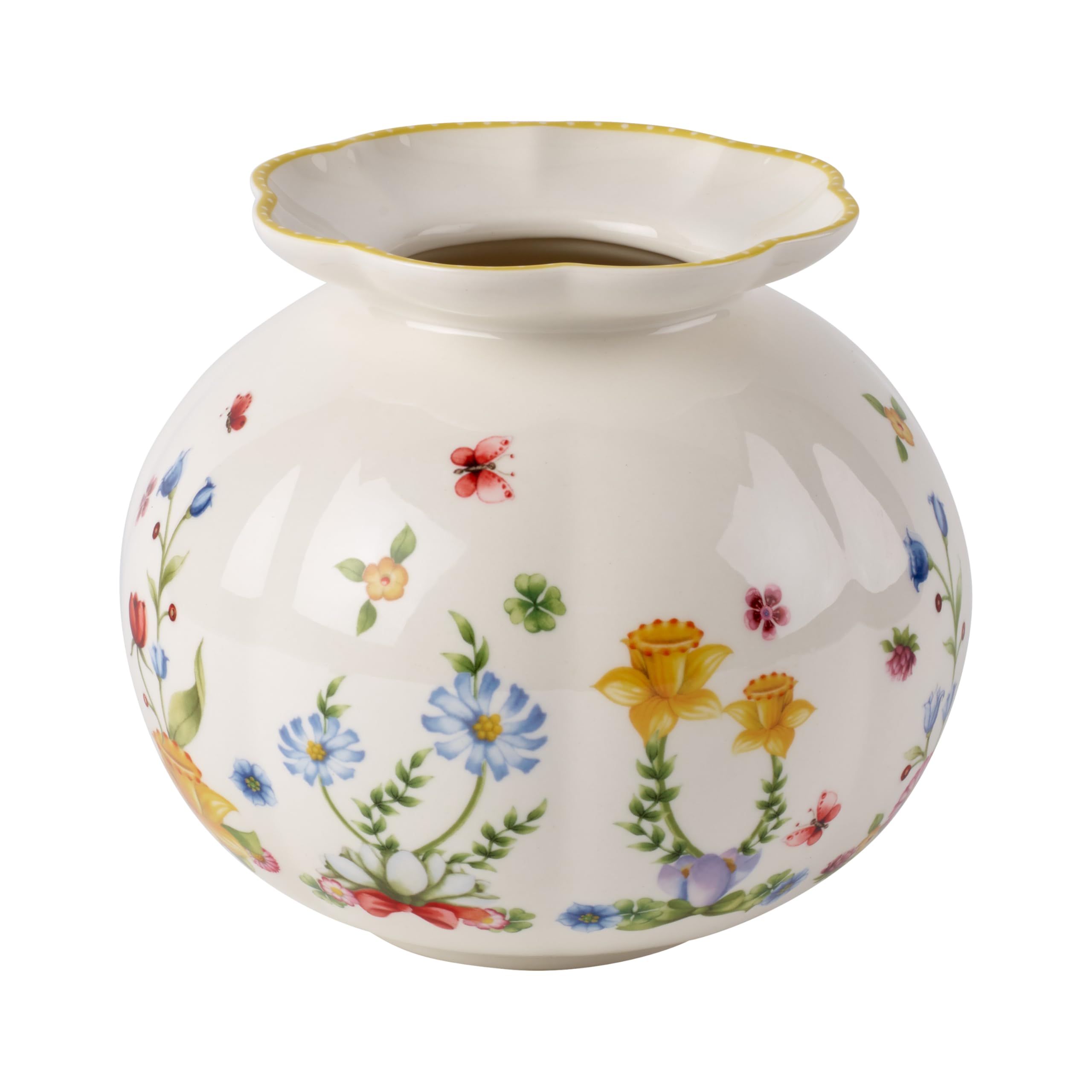 Villeroy & Boch Spring Awakening Large Ceramic Vase, 18 cm, Premium Porcelain, Easter Decorations & Gifts