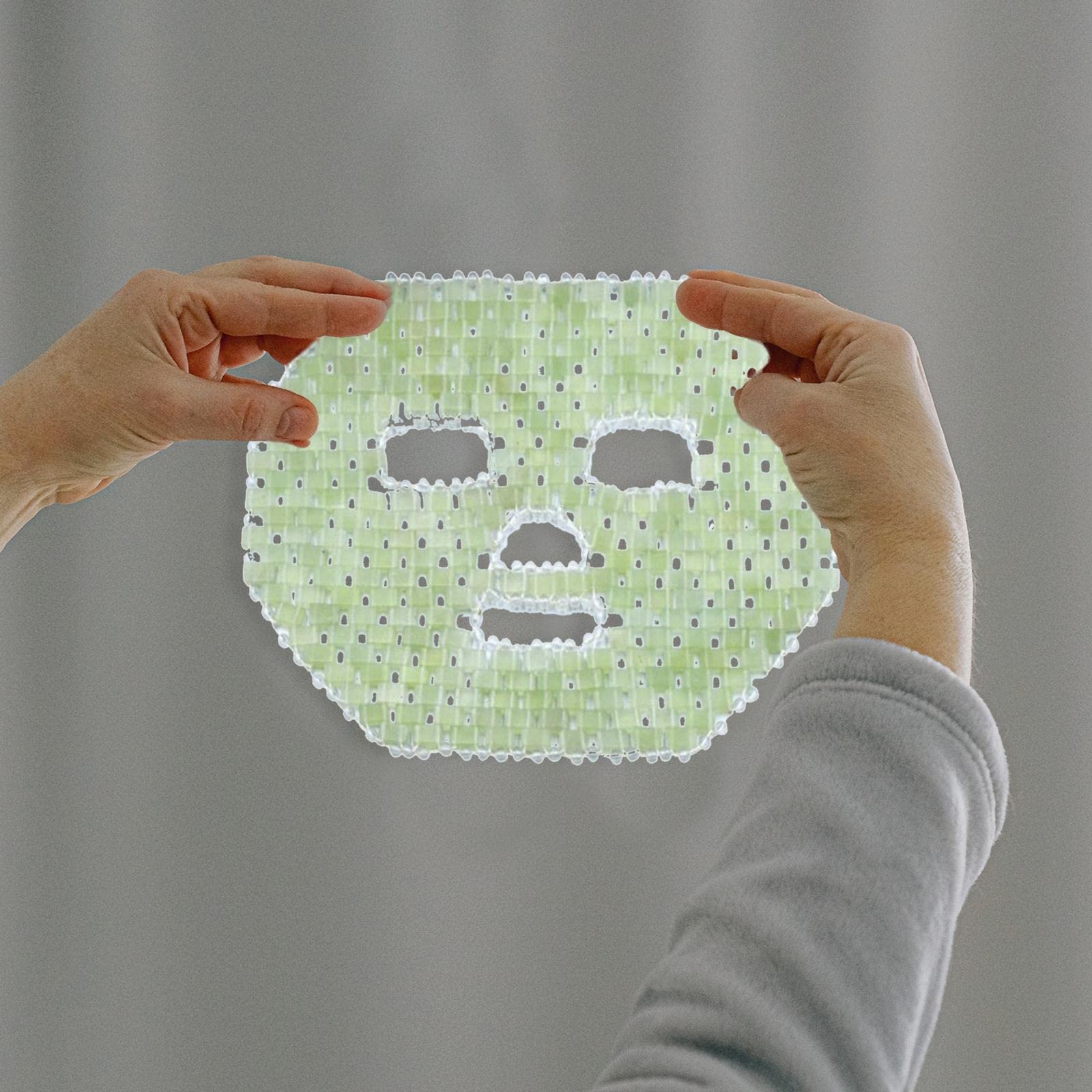 Generic Mascarilla Facial de Jade Antienvejecimiento, Mascarilla Facial de Terapia Fría para Ojos, para Los Ojos.