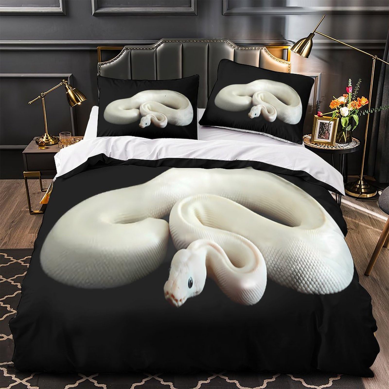 Parure de lit paysage serein pour chambre de fille lit double 200x200