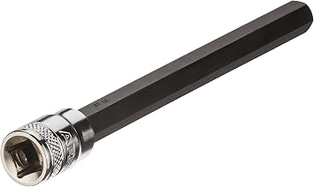 ARES 70281 5/16-In Extra Long Hex Bit Socket - 3/8-In Drive, S2 Steel