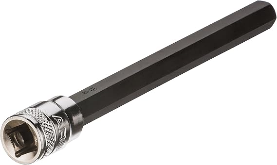 ARES 70281 5/16-In Extra Long Hex Bit Socket - 3/8-In Drive, S2 Steel
