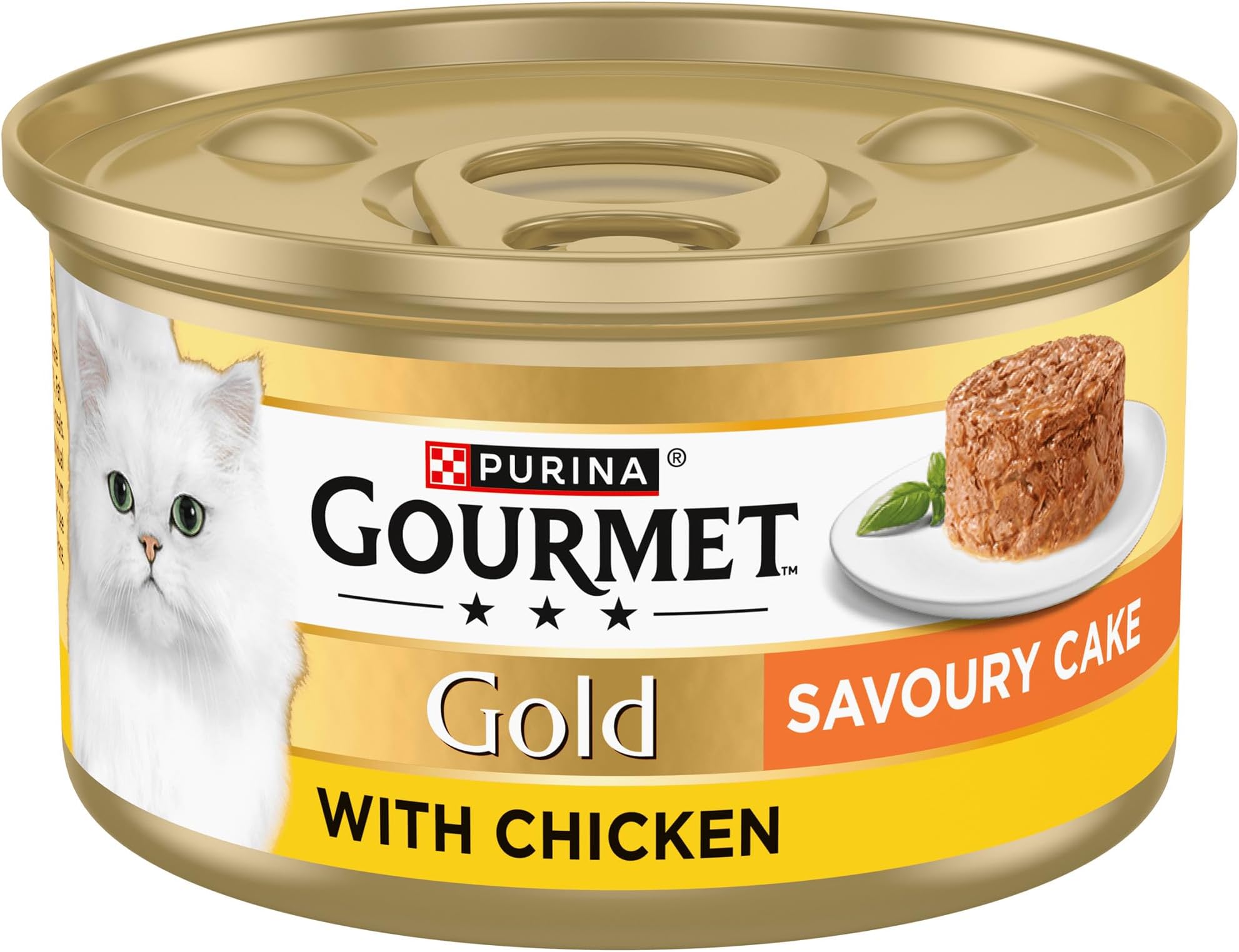 Gold Savoury Cake Chicken Wet Cat Food 85g (Pack of 12)