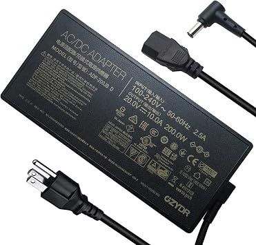 ADP-200JB D 200W Adapter Charger for ASUS TUF Dash F15 A15 FX516PR FA506QR ROG G15 Zephyrus FA506QR Zephyrus GA503 GA503QM GA503QS GA503QR Gaming Laptop 6.0 * 3.7mm