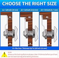 Vista 2 de Cerradura de leva desplazada de 5/8 pulgadas, 5 compartimentos sin llave para RV, pestillo de cajón de buzón de gabinete, cilindro de repuesto 100%