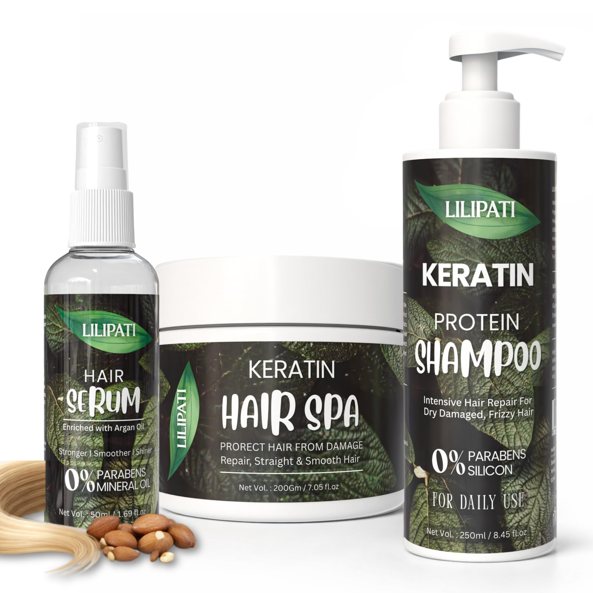 Keratin Advanced Hair Care System – Shampoo 250ml, Hair Spa 200g & Hair Serum 50ml | Repair, Hydrate & Add Natural Shine | Salon Style Hair Care Routine-image-16