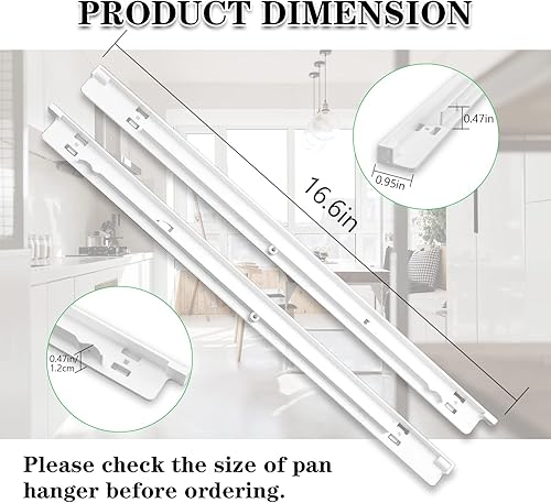 Miniatura 2 de 240530601 (izquierda) y 240530701 (derecha) para frigorífico, riel de soporte deslizante de cajón apto para refrigeradores Frigi-daire y Ken-more