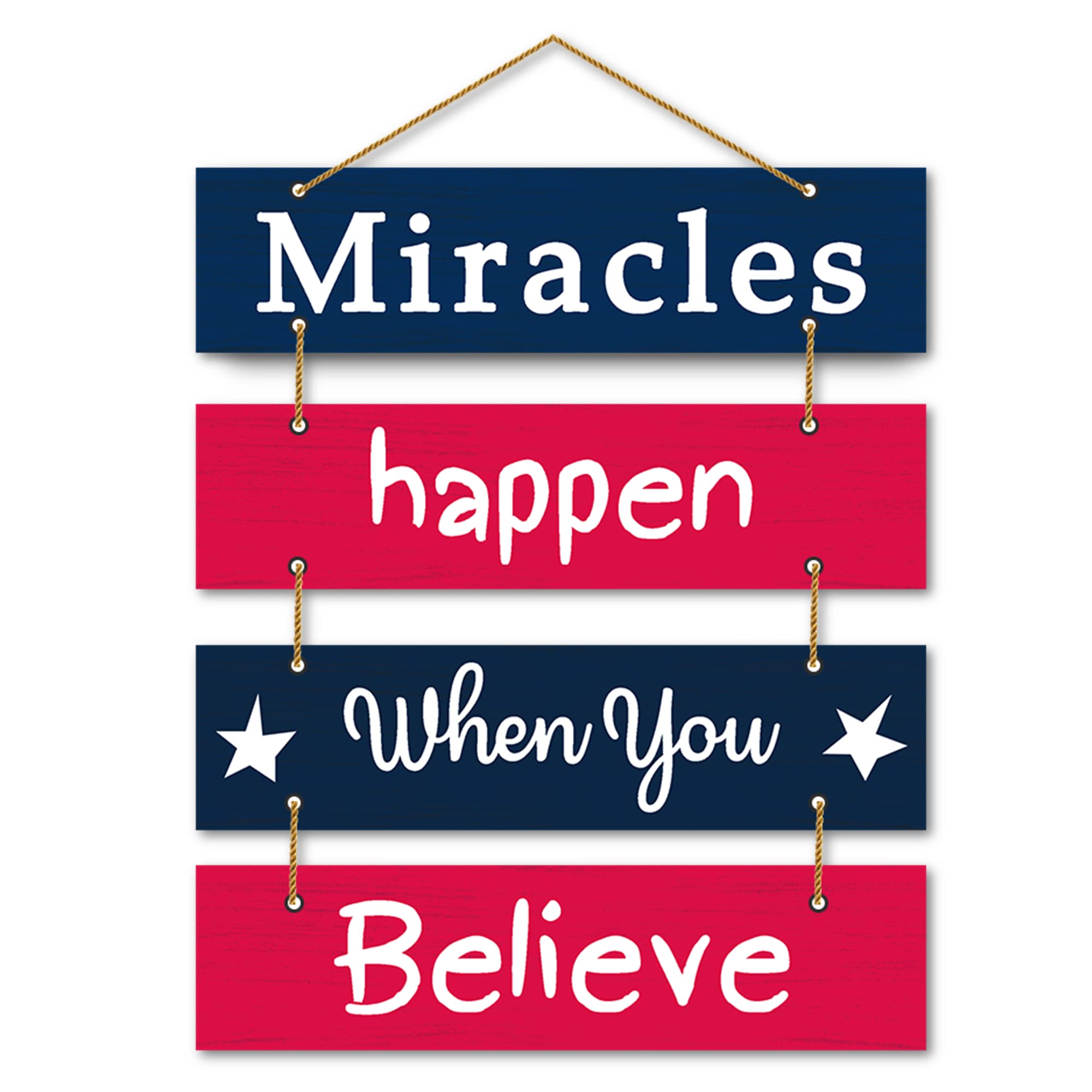 PARKOTA HOUSE MDF Printed Wall Hanging “Miracles Happen When You Believe” | Positive Inspirational Quote Wall Art for Home, Living Room, Bedroom & Office Decor | Wooden Motivational Gift Item-image-34