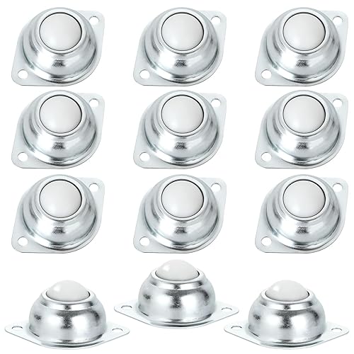 Rodillos de rodamientos de bolas de 1 pulgada, transferencia de bolas silenciadas de nailon, rueda universal de 360°, rodamientos de transferencia