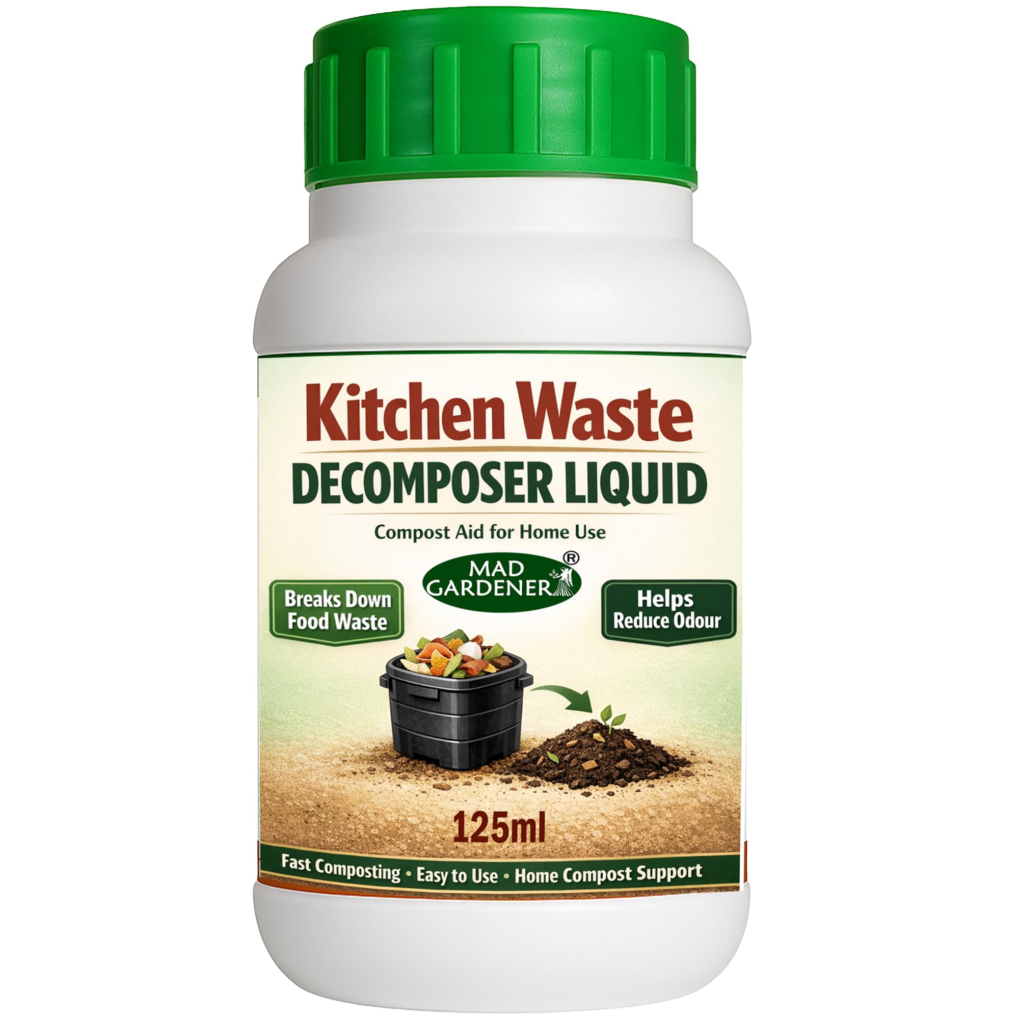 Kitchen Waste Decomposer Liquid 125ml for Home Composting, Easy Dilute & Spray Use, Suitable for Bucket and Bin Compost Setup-image-16