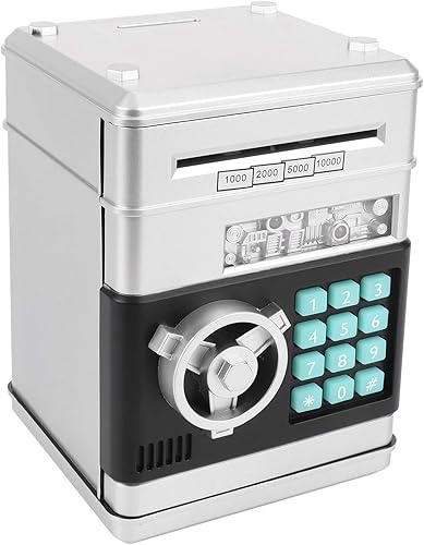 Miniatura 1 de Alcancía electrónica, caja de dinero con contraseña de cajero automático de simulación, caja de ahorro de monedas de efectivo, contraseña