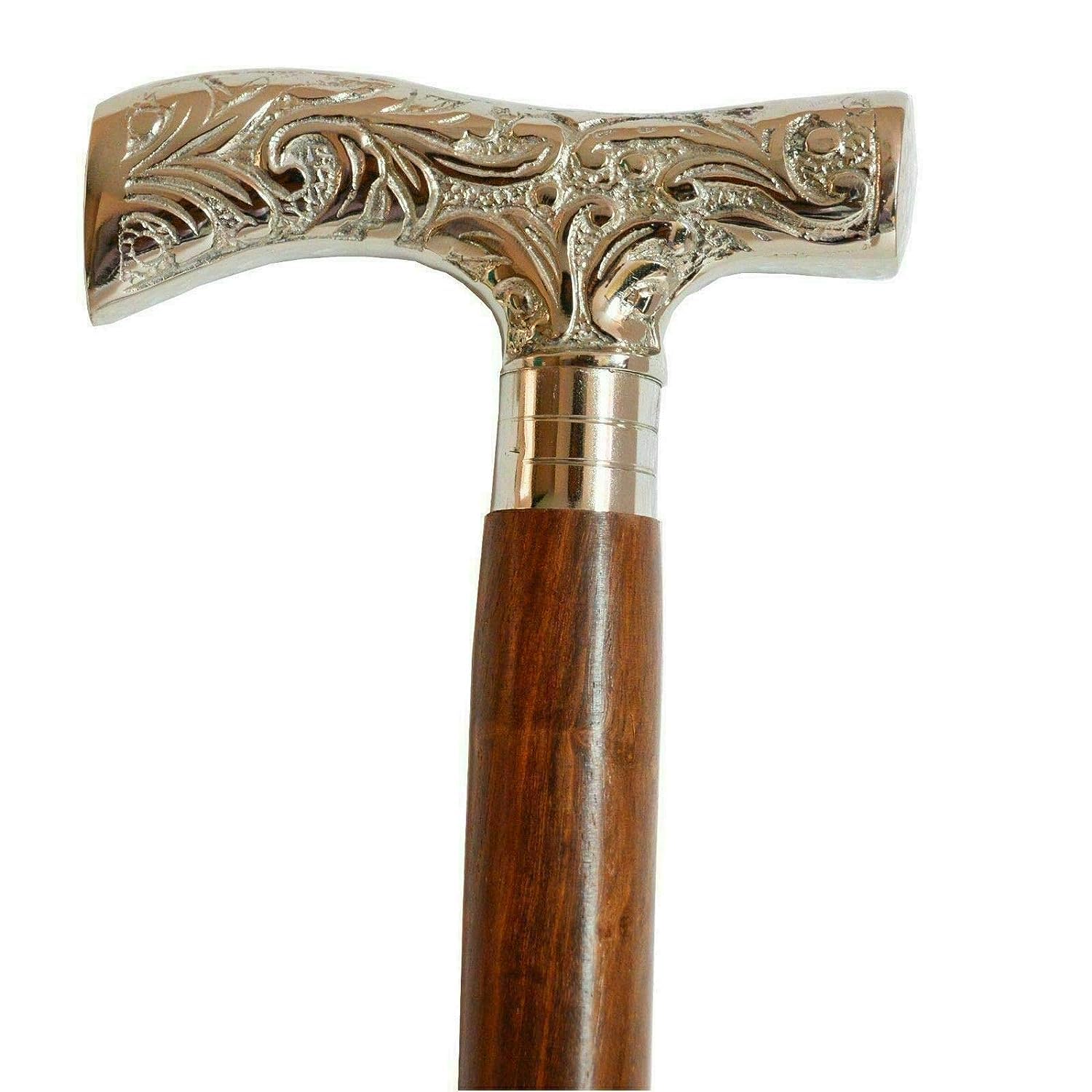 Wooden Walking Stick Silver Nickle Derby Design Brass Handle Walking Stick Folding Walking Stick for Men and Women, Best Gift for Your Loved One, Best Gift for Gentleman, by Antique Brass Item (B0CDV7QXBG) Amazon Price History, Amazon Price Tracker