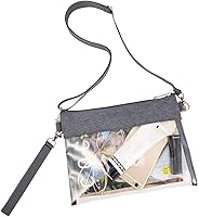 Vista 15 de Clear Stadium Approved Crossbody Bag Transparent Tote Purse for Work Concert Sports