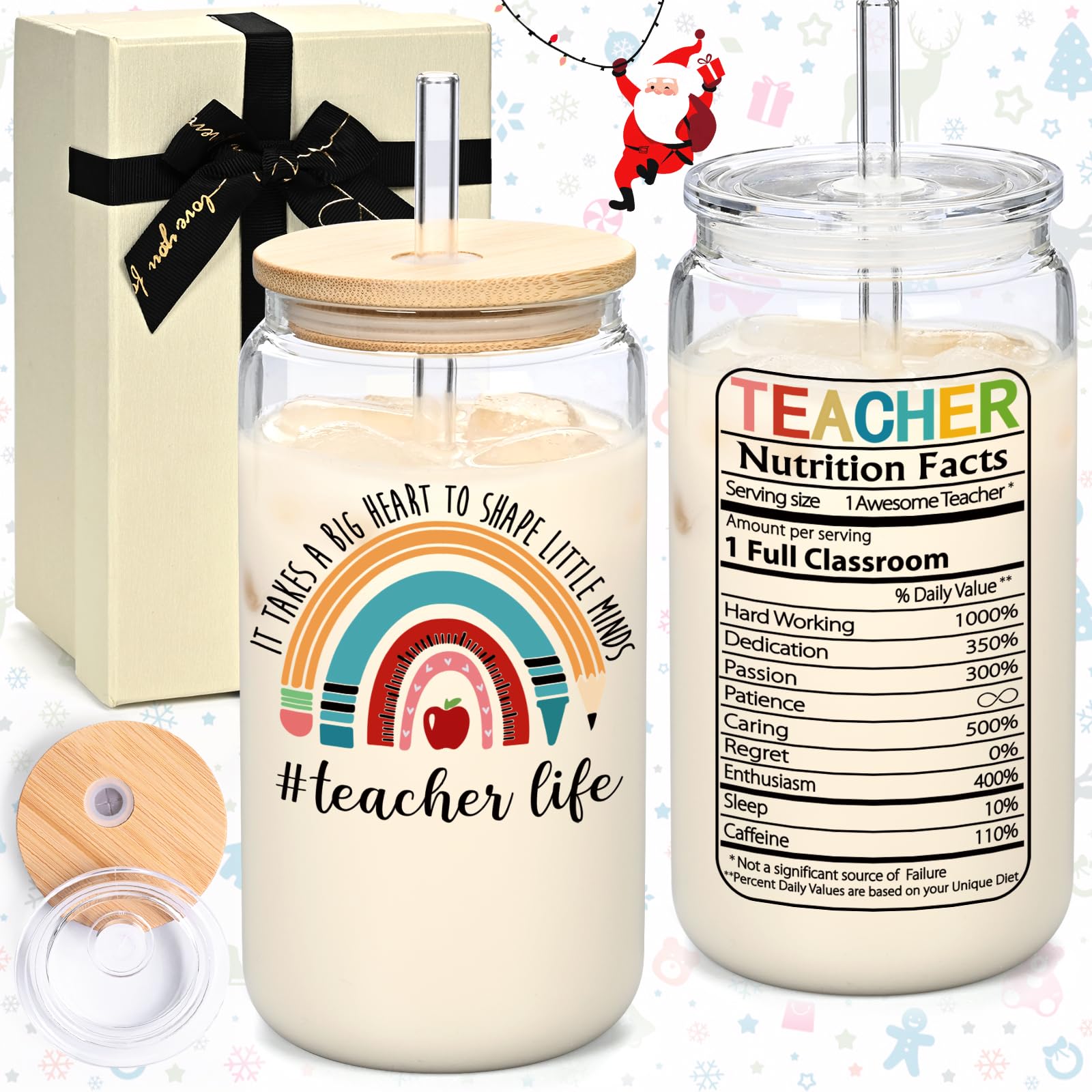 Amazon.com: LiqCool Teacher Christmas Gifts, Best Teacher Gifts Box Set ...