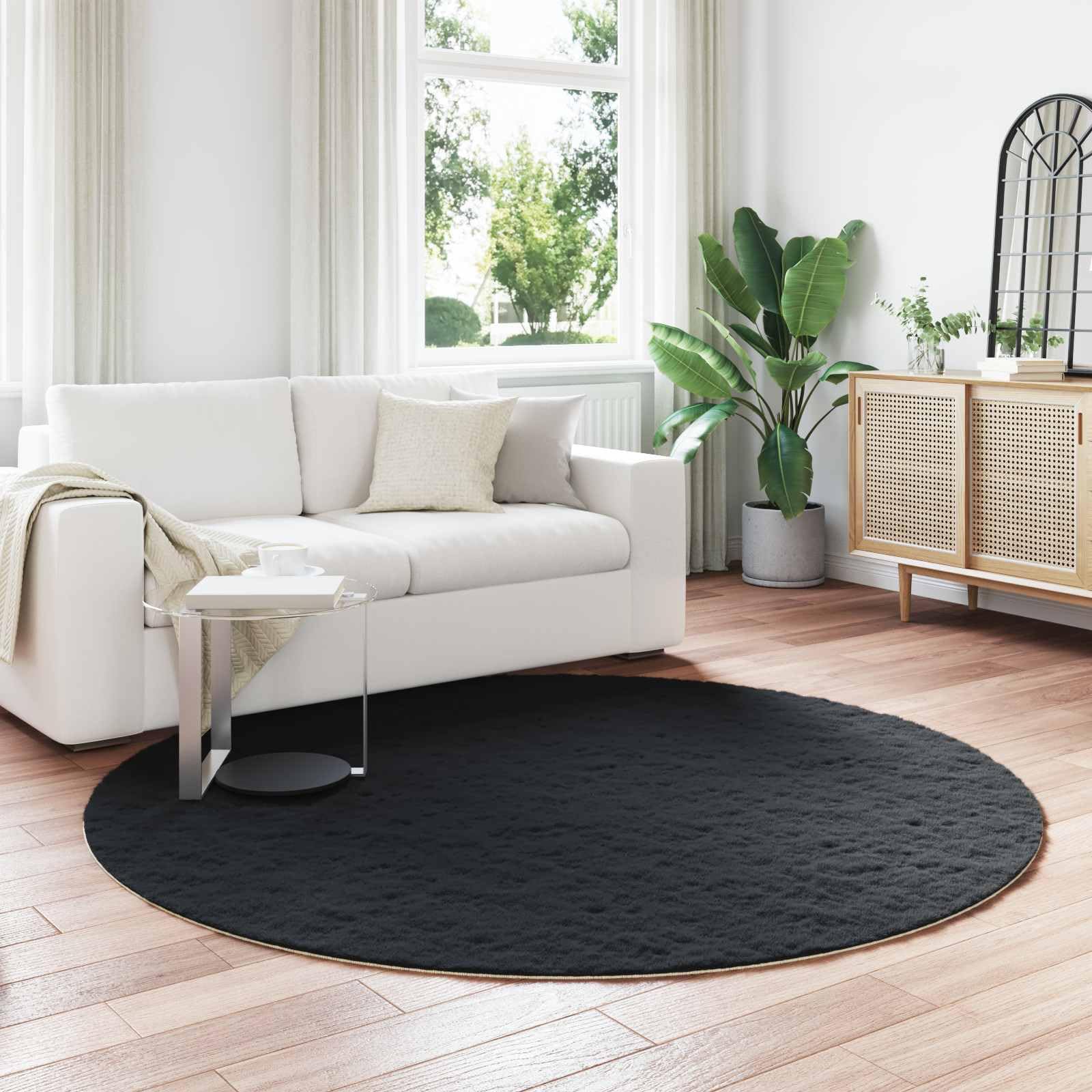 Alfombra antideslizante de piel de conejo sintética de poliéster blanco 60 x 110 cm - Alfombra moderna para dormitorio, alfombra de piel sintética suave para caminar descalzo