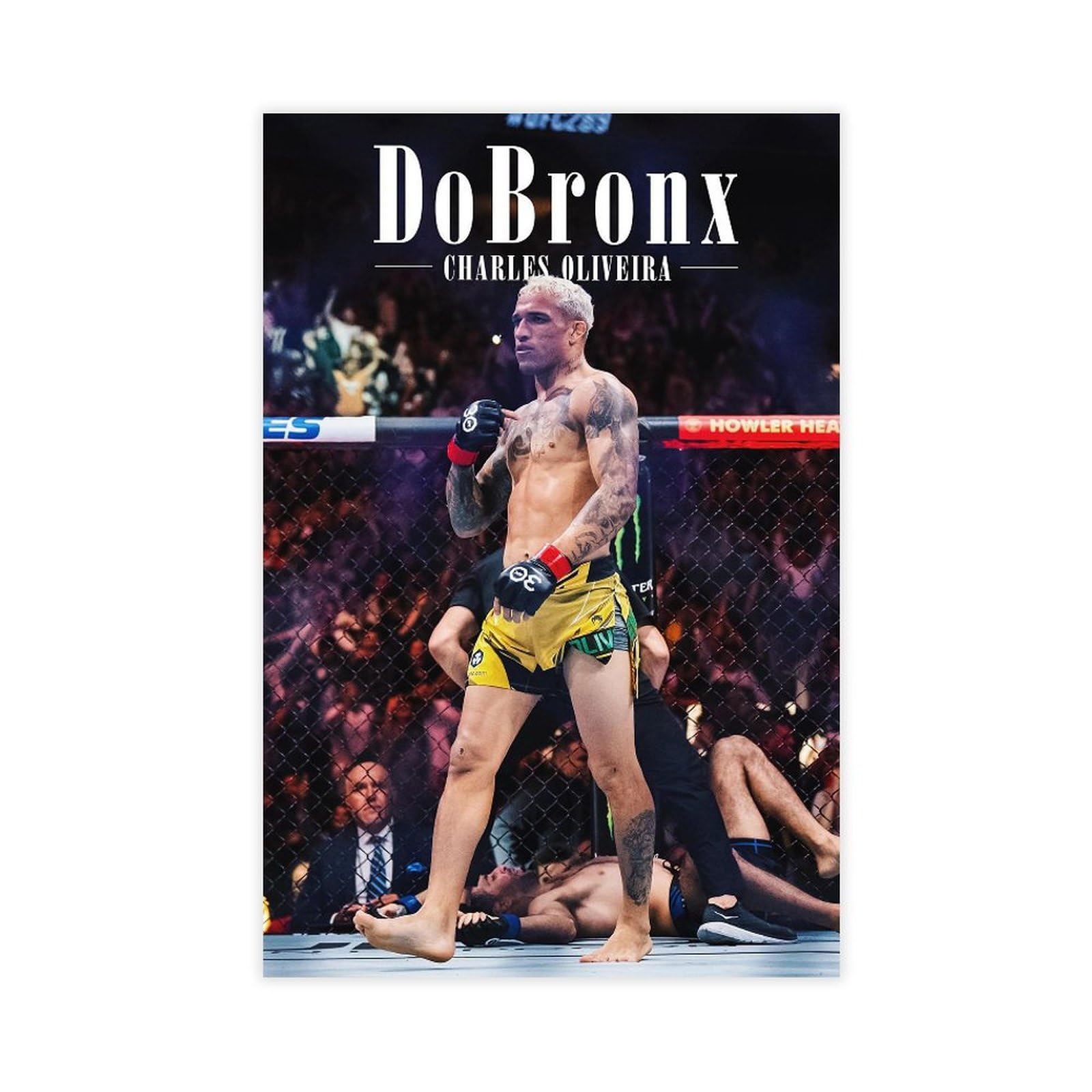 Sfqqe Charles Oliveira Do Bronx, Ufc Poster Canvas Poster Bedroom Decor Landscape Office Room Decor Gift 16X24inch(40X60cm)