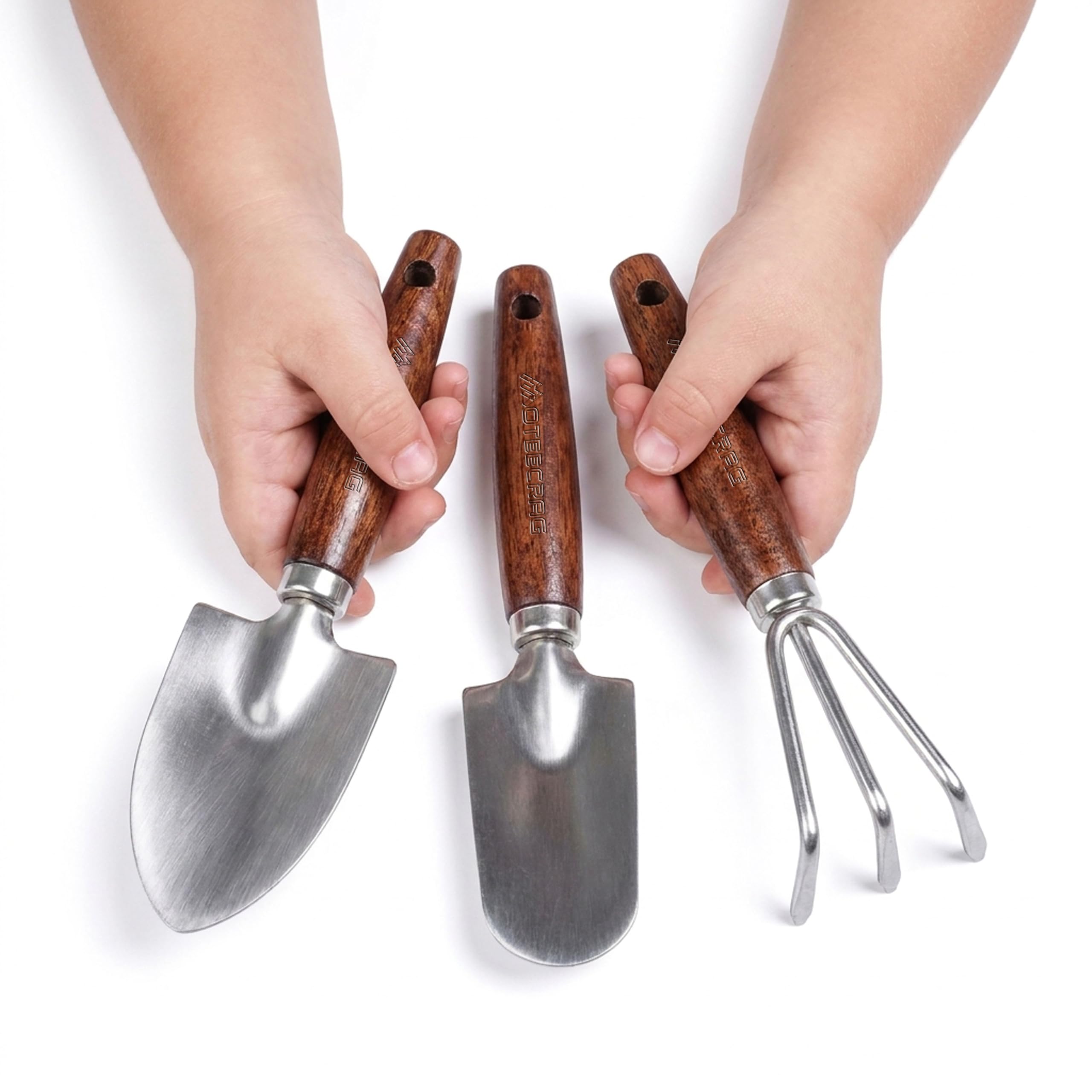 Toddler Gardening Set with Small Shovel, Trowel and Rake