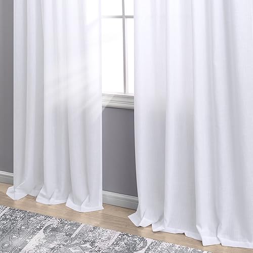 Miniatura 196 de KOUFALL Cortinas transparentes de lino de 90 pulgadas, cortinas para Sala Modernas 2025 De Lino Elegantes, cortinas personalizadas con pestaña