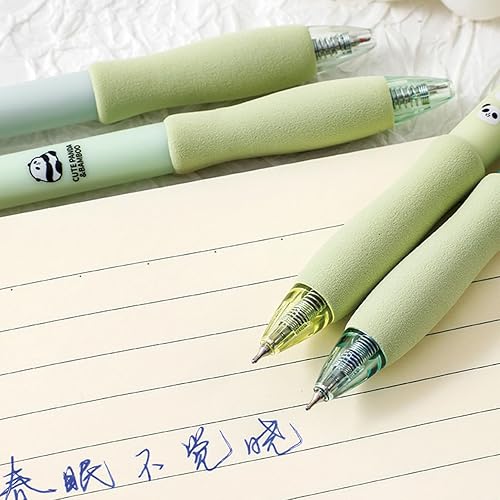 Miniatura 6 de MOZXIRZ 4 bolígrafos de tinta de gel borrables retráctiles, bonitos bolígrafos de oso de 0.020 in de punta fina, bolígrafos de oficina y escuela,