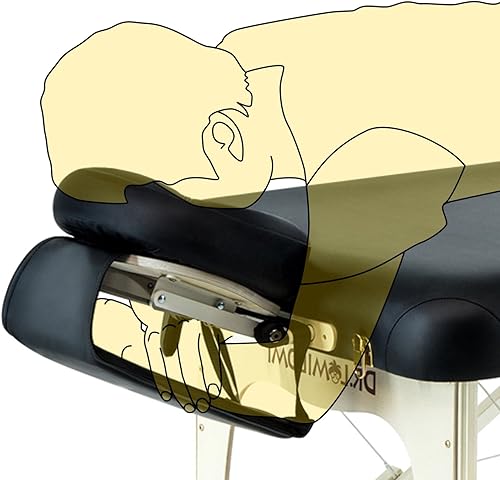 Miniatura 4 de Tabla de eslinga colgante con reposabrazos para mesa de masaje (violeta inglés)