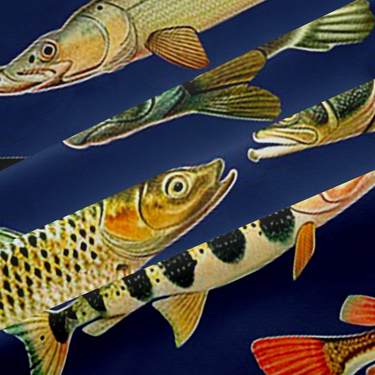 Feelyou Bass Fish Duvet Cover Twin Size Fishing and Hunting Bedding Set for Kids Boys Girls Rustic Cabin Country Decor Comforter Cover Breathable Soft Lightweight Microfiber Bedroom Decor