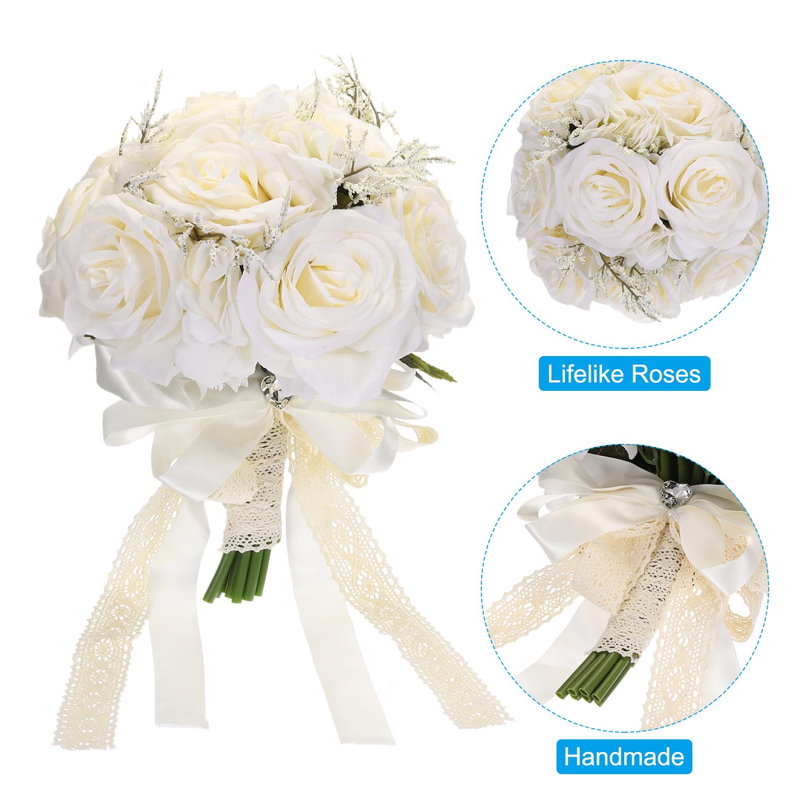 PATIKIL Artificial Bridal Bouquet - Image 4