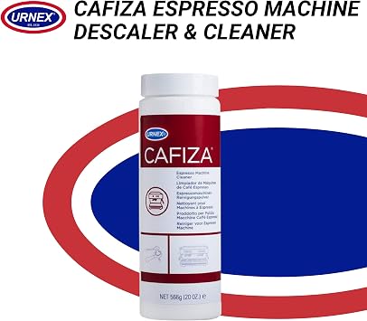 Urnex Cafiza Espresso Machine Descaler & Cleaner 20oz Bottle (Case of 12) | Removes Coffee Oils, Residue, and Buildup. Fast Dissolving & Easy Rinsing. Keeps Your Machine Working Longer and Better
