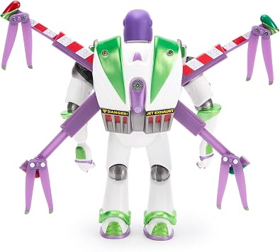 Disney Store Official Buzz Lightyear Transforming Action Figure | Toy Story 5 Toy 7'' Buzz Toy Disney Pixar Toys Posable Joints Retractable Wings