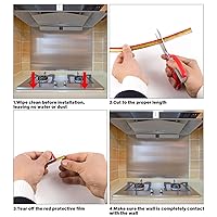 Vista 5 de Flexible Quarter Round Peel and Stick Molding Trim,16.4 ft.Self Adhesive Waterproof Caulk Strip for Baseboard Stair Countertops Tile Walls Cabinet