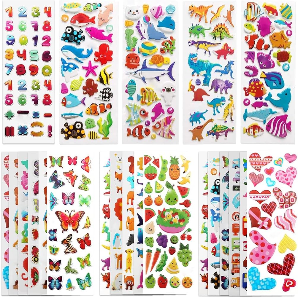 Kids Create Set of 1500 Assorted Design Stickers Note Book Activity ...