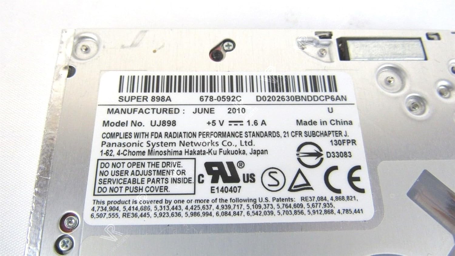 GS41N Superdrive 8X Slot-in DVD±RW Slim SATA Drive 9.5mm DVD Burner drive for Apple MacBook / Macbook Pro A1181 A1286 A1278 UJ8A8 Replace GS31N UJ868A, UJ898A, AD-5970H