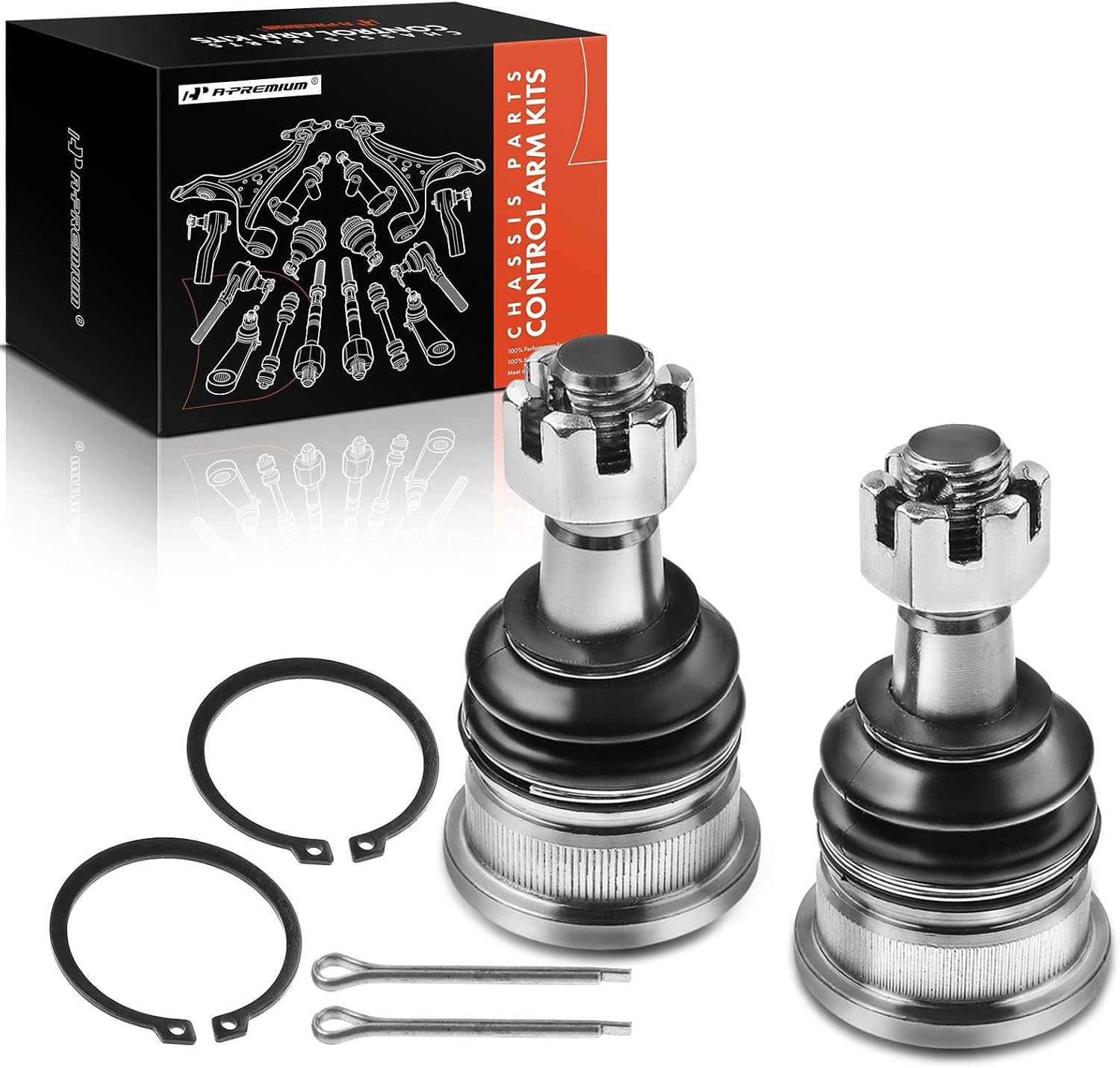 A-Premium 2 x Front Lower Ball Joints, Compatible with Nissan Altima 1993-1997, Sentra 1986-1990 & 2001-2006, Pulsar NX 1987-1990, Infiniti G20 1991-1996