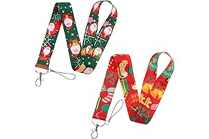 2Pcs Christmas Gift Lanyard for ID Card Badge