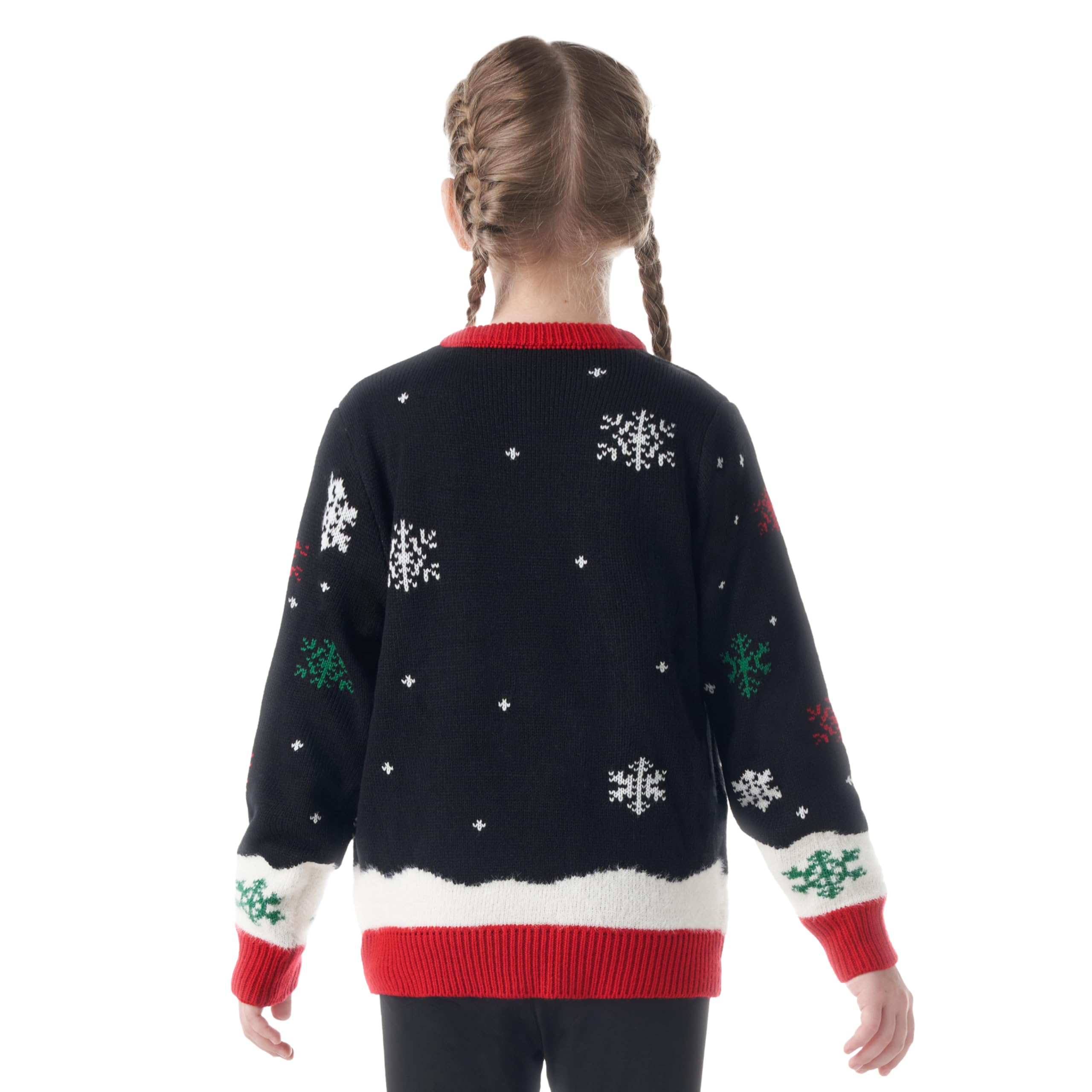 Giggling Getup Hässlicher Weihnachtspullover, LED-Leucht-Weihnachtsbaum-Strickwaren, hässlicher Weihnachtspullover