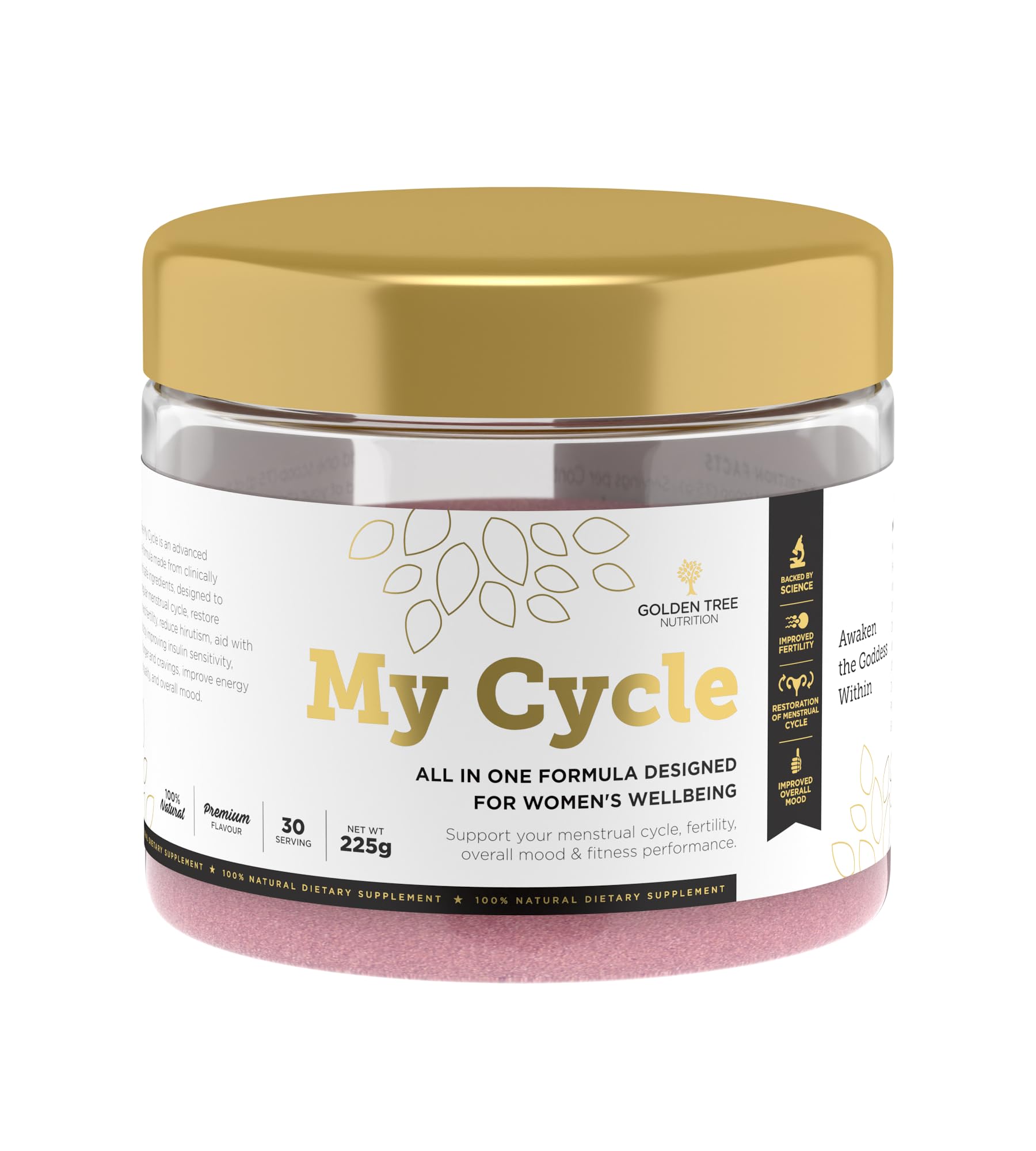 My Cycle - Myo-Inositol 3000 mg, PCOS Supplement, Hormone Balance for Women - with Inulin, Magnesium, Zinc, Folate, Chromium, Vitamin D, 30 Serving