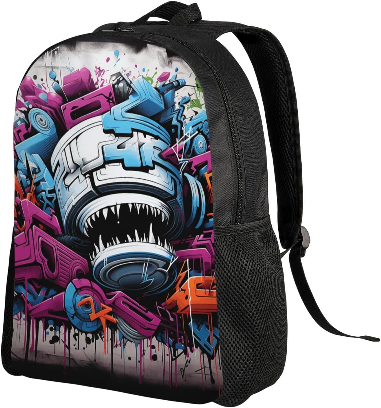 Colorful Graffiti Backpack Lightweight Bookbag 16 Inch image 2