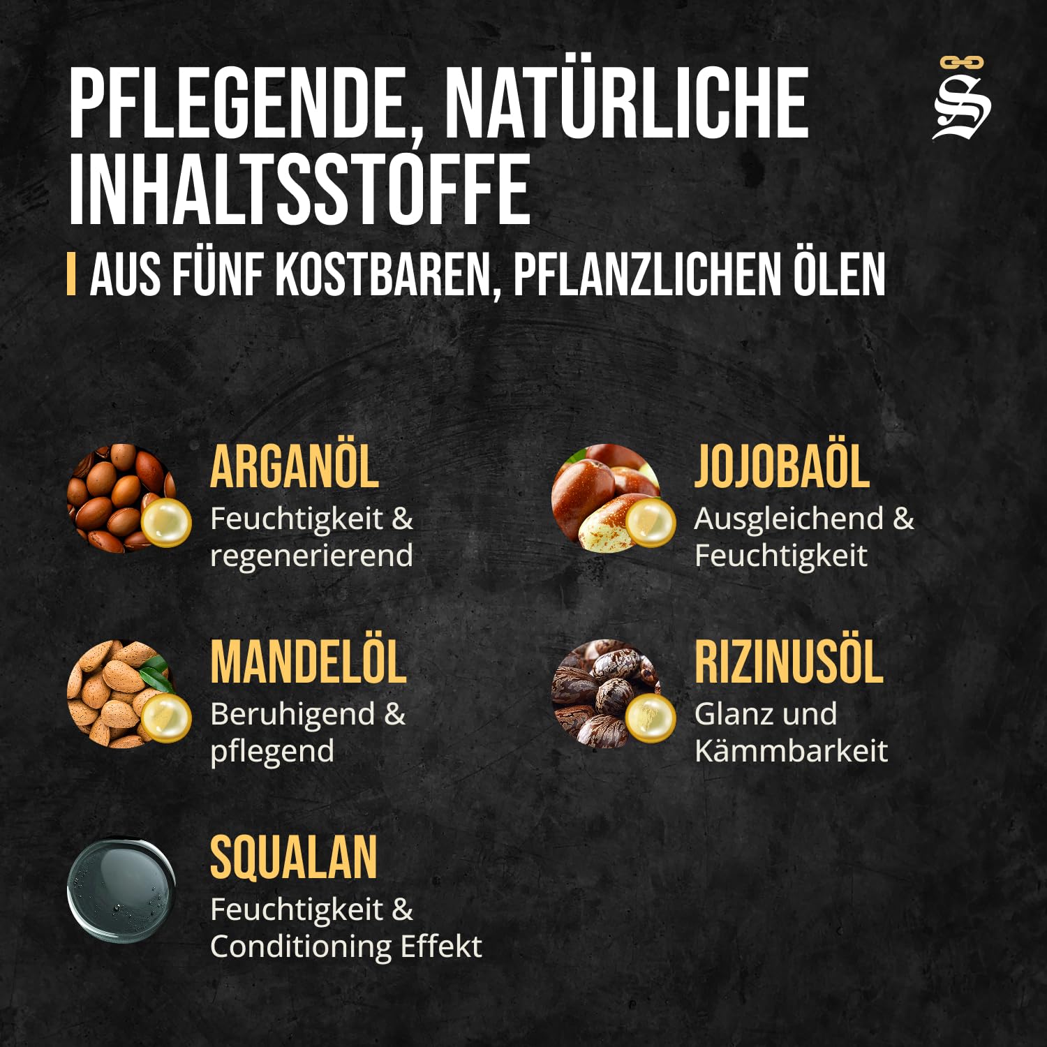 Störtebekker® Premium Bartöl Crusoe - tägliche Bartpflege für 3-Tage-Bart bis Vollbart - 50ml Beard Oil Vegan - Bart Öl Herren mit angenehmen Duft - Hochwertige Inhaltsstoffe - Made in Germany