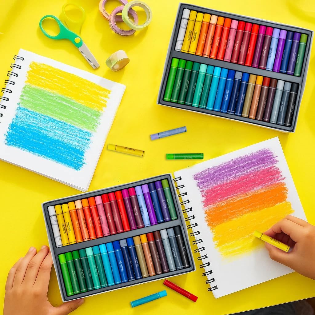 Oil Pastels Set, Soft Round Oil Pastel Sticks for Artists & Adult Beginners, Drawing, Sketching & Blending (36 Colors)