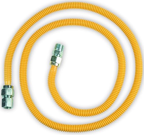 Appliance Pros Línea de gas flexible de acero inoxidable para secadora, kit de conectores de manguera de gas, viene con 12 pulgadas de diámetro disponible en Yaxa Colombia