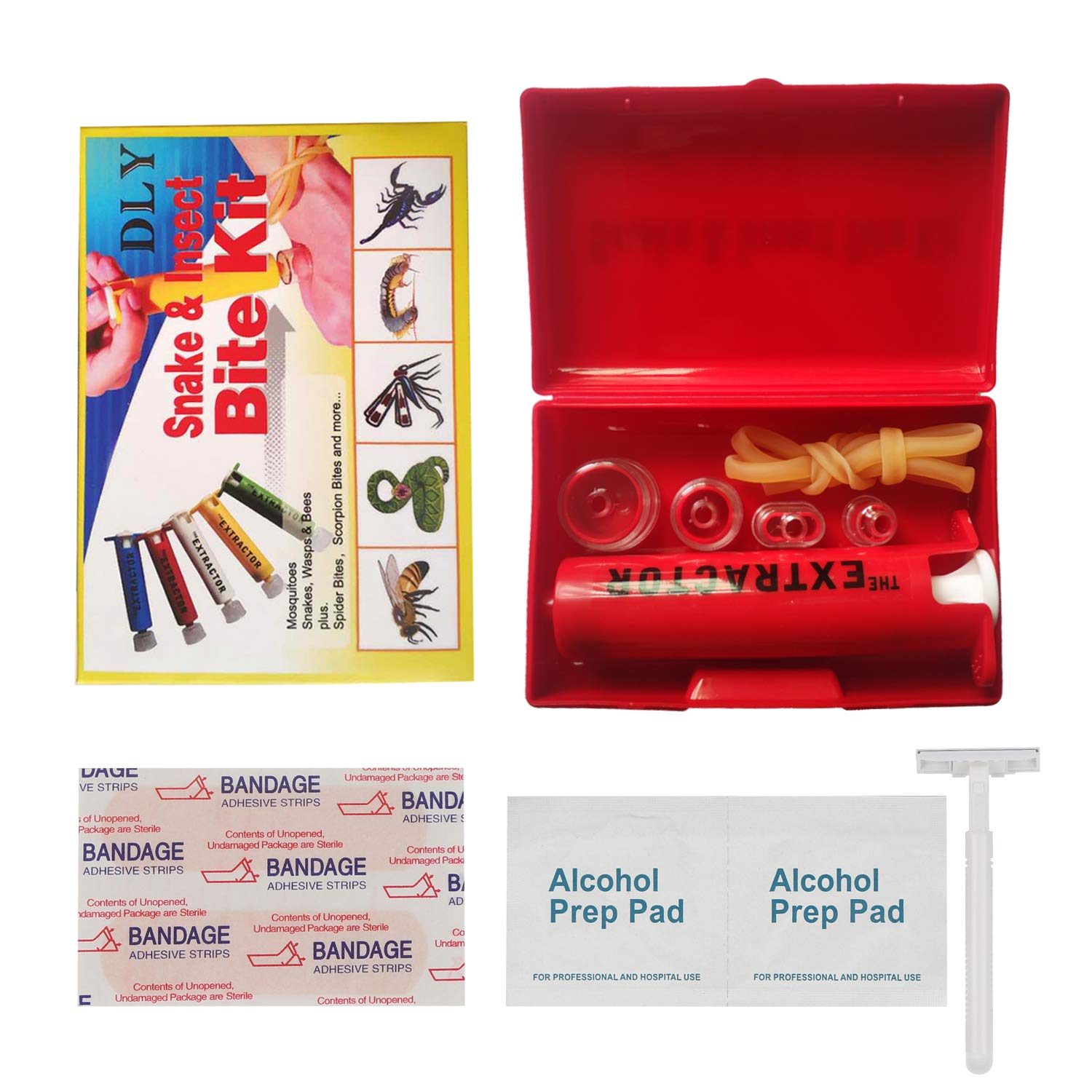Buy Snake Bite Kit, Bee Sting Kit, Emergency First Aid Supplies, Venom