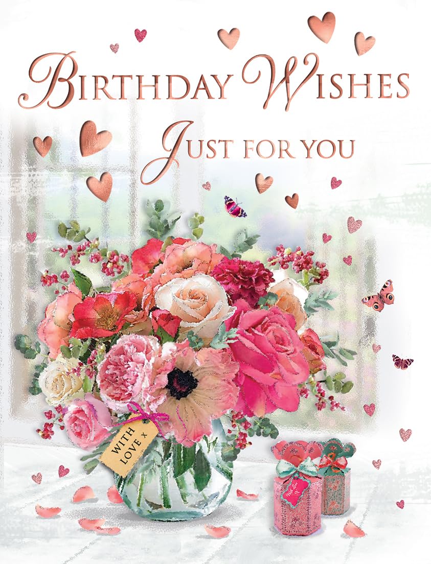 Birthday Card, Birthday Wishes for Her - 8 x 6 inches - Regal Publishing