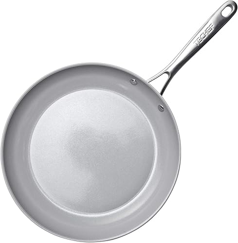 Miniatura 4 de TECHEF - CeraTerra - Sartén antiadherente de cerámica, sin PTFE, PFAS ni PFOA), apta para lavavajillas, mango de acero inoxidable, lista para