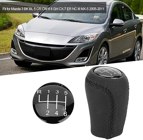 Miniatura 2 de Fydun Pomo de palanca de cambios automático de 5 velocidades y 6 velocidades para Mazda 3 BK BL 5 CR CW 6 II GH CX-7 ER NC III MX-5 2005-2011 (6