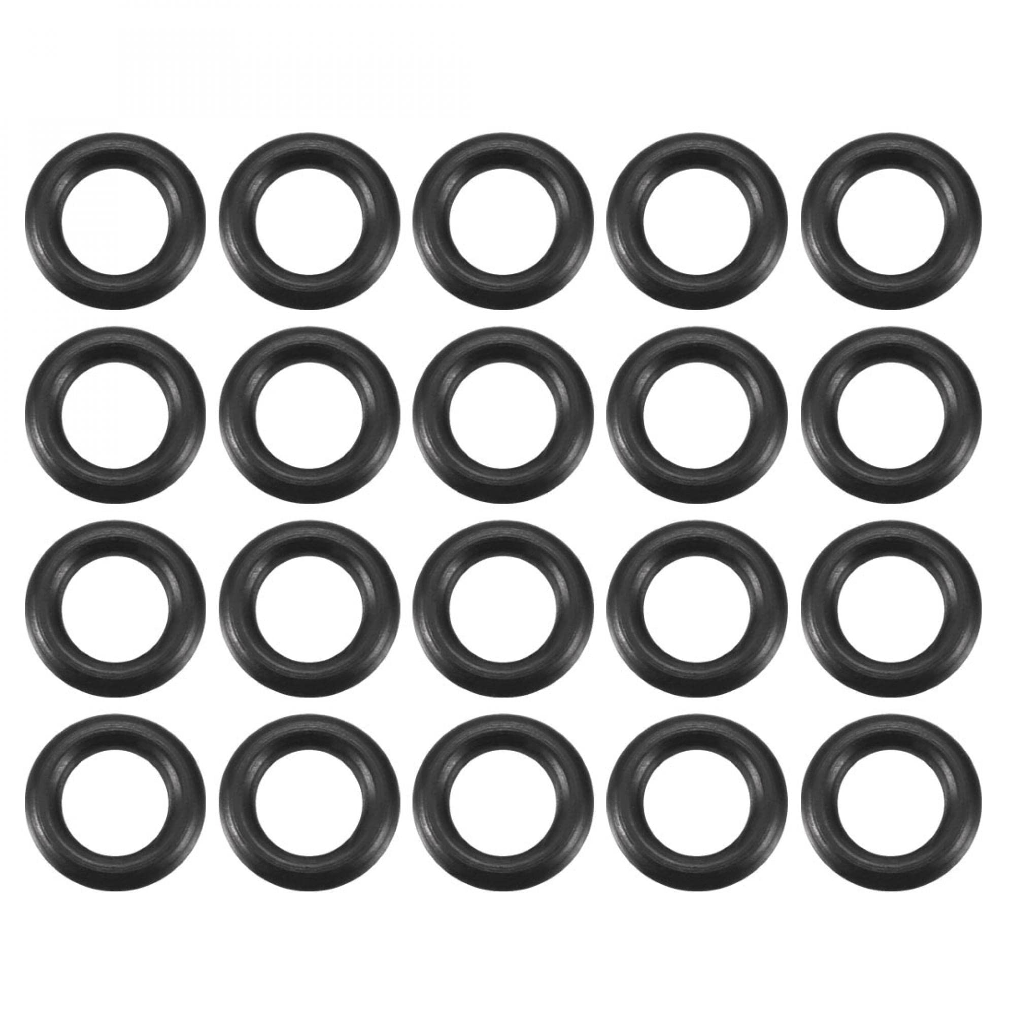 Uxcell Sourcingmap Nitrile Rubber O-Rings, 7Mm Od 4Mm Id 1.5Mm Width, Metric Sealing Gasket, Pack Of 20