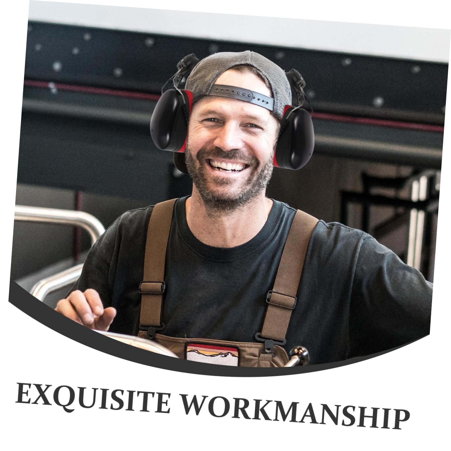 KONTONTY 1 Pair Soundproof Industry Ear Muffs Ear Protection Earmuff Ear Protector for Hearing Protection Earmuff for Noise Reduction Hearing Protection Earmuff for Workshop Abs