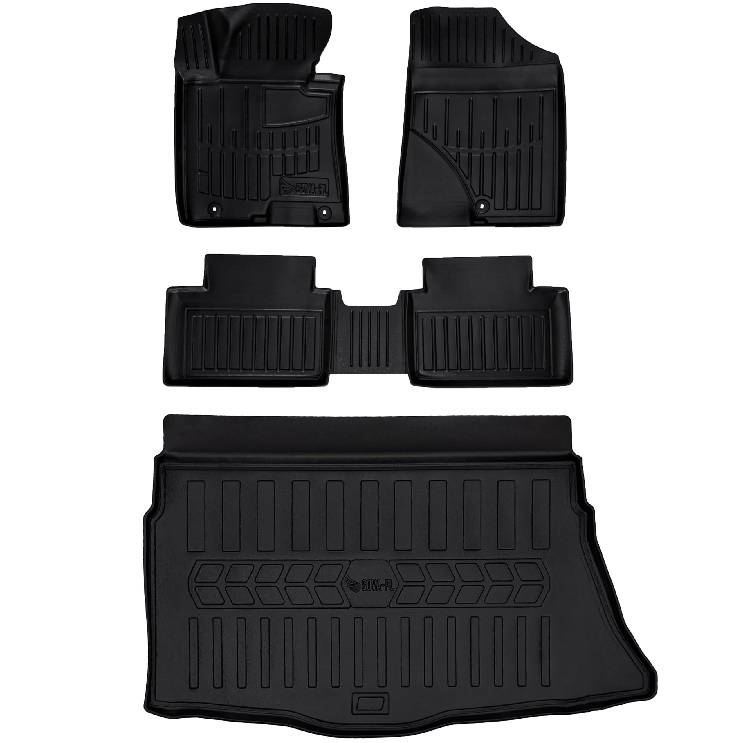 Gumowy zestaw mata i dywaniki pasujące do Kia Ceed II JD (2012-2018) hatchback